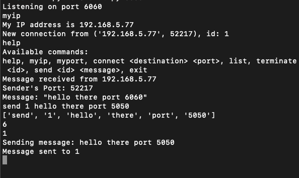 PortChat project screenshot